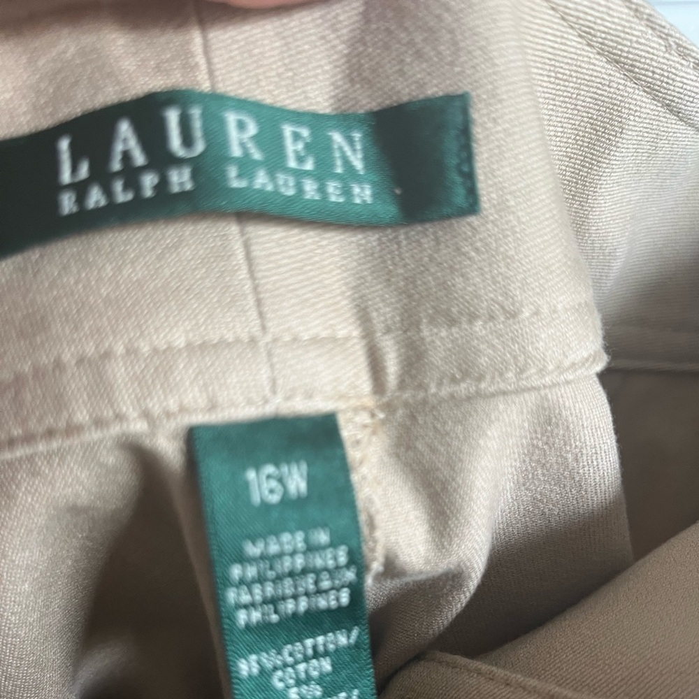 Ralph Lauren khaki midi length Women's Skirt sz 16 - Picture 5 of 11